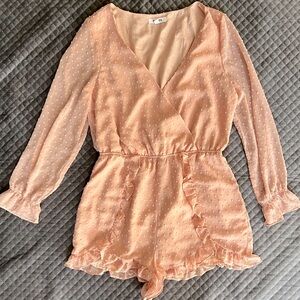 Lightweight pink romper